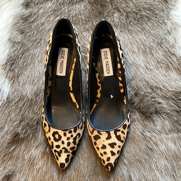 Steve Madden animal print genuine leather heels NWT $100 - Picture 2 of 8